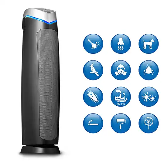 HEPA UV ionizer air purifier CA 508
